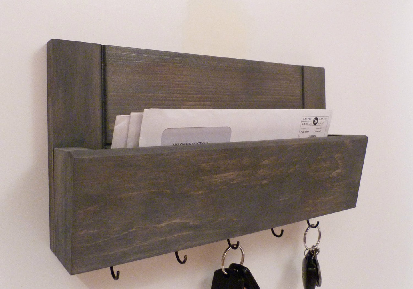 Mail Organizer | Wall Mail Rack | Entryway Organizer | Key Holder | Rustic Key Rack | Mail and Key Holder | Mail and Key Organizer