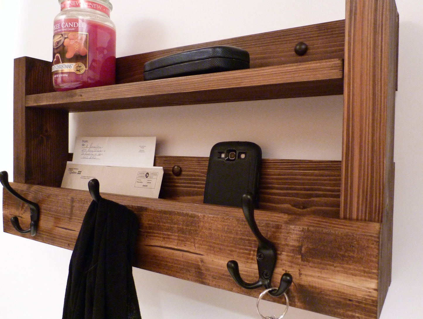 Entryway Coat Rack | Coat Rack with Shelf | Coat Rack with Storage | Wall Coat Rack | Rustic Coat Rack | Entryway Organizer