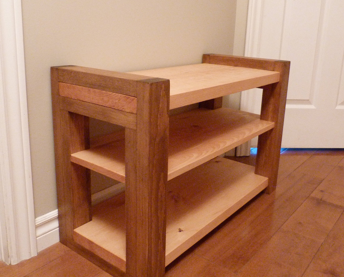 30 inches Rustic Entryway Bench | Modern Entryway Bench | Bench Storage | Shoe Organizer, Entryway Bench | Wooden Shoe Bench