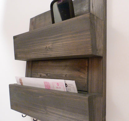 Mail Organizer Wall | Mail Rack | Entryway Organizer | Key Rack | Rustic Key Rack | Mail and Key Holder | Mail and Key Organizer