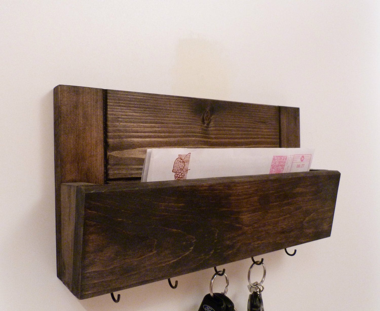 Mail Organizer Wall | Entryway Organizer | Key Rack | Key Holder | Rustic Key Rack | Mail and Key Holder | Mail and Key Organizer
