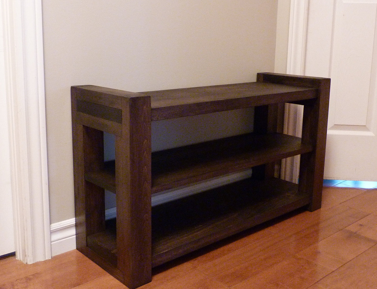 36 inches Rustic Entryway Bench | Modern Entryway Bench | Bench Storage | Shoe Organizer | Entryway Bench | Shoe Bench Wood
