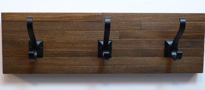 Modern and Rustic Entryway Coat Rack 18 Inches/3 hooks | Wall Coat Rack | Bathroom Towel Rack | Rustic Coat Rack