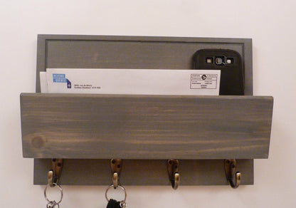 Mail Organizer Wall | Mail Rack | Entryway Organizer | Key Rack | Rustic Key Rack | Mail and Key Holder | Mail and Key Organizer