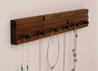 24 inches/6 knobs Jewelry Organizer | Necklace Holder| Bracelet Holder