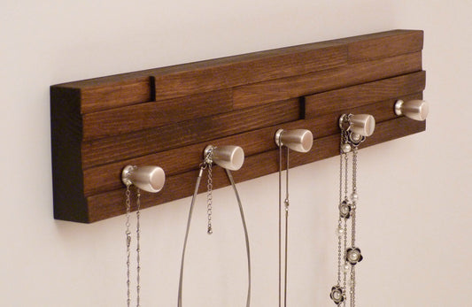 20 inches/5 knobs Jewelry Organizer | Necklace Holder | Bracelet Holder