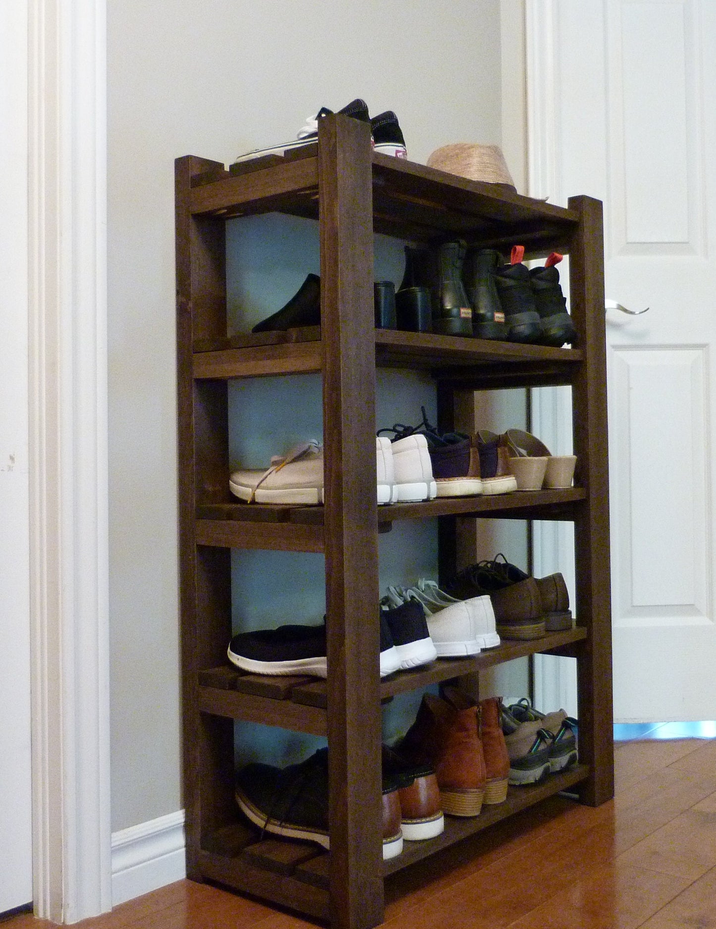 Shoe Rack-5 levels / with length options | Shoe Storage | Shoe Organizer | Shoe Cabinet | Shoe Rack Wood