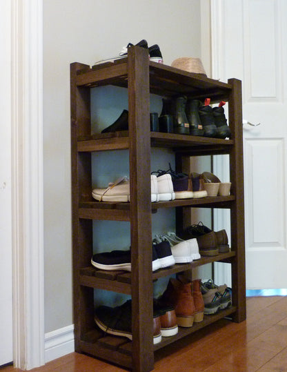 Shoe Rack-5 levels / with length options | Shoe Storage | Shoe Organizer | Shoe Cabinet | Shoe Rack Wood