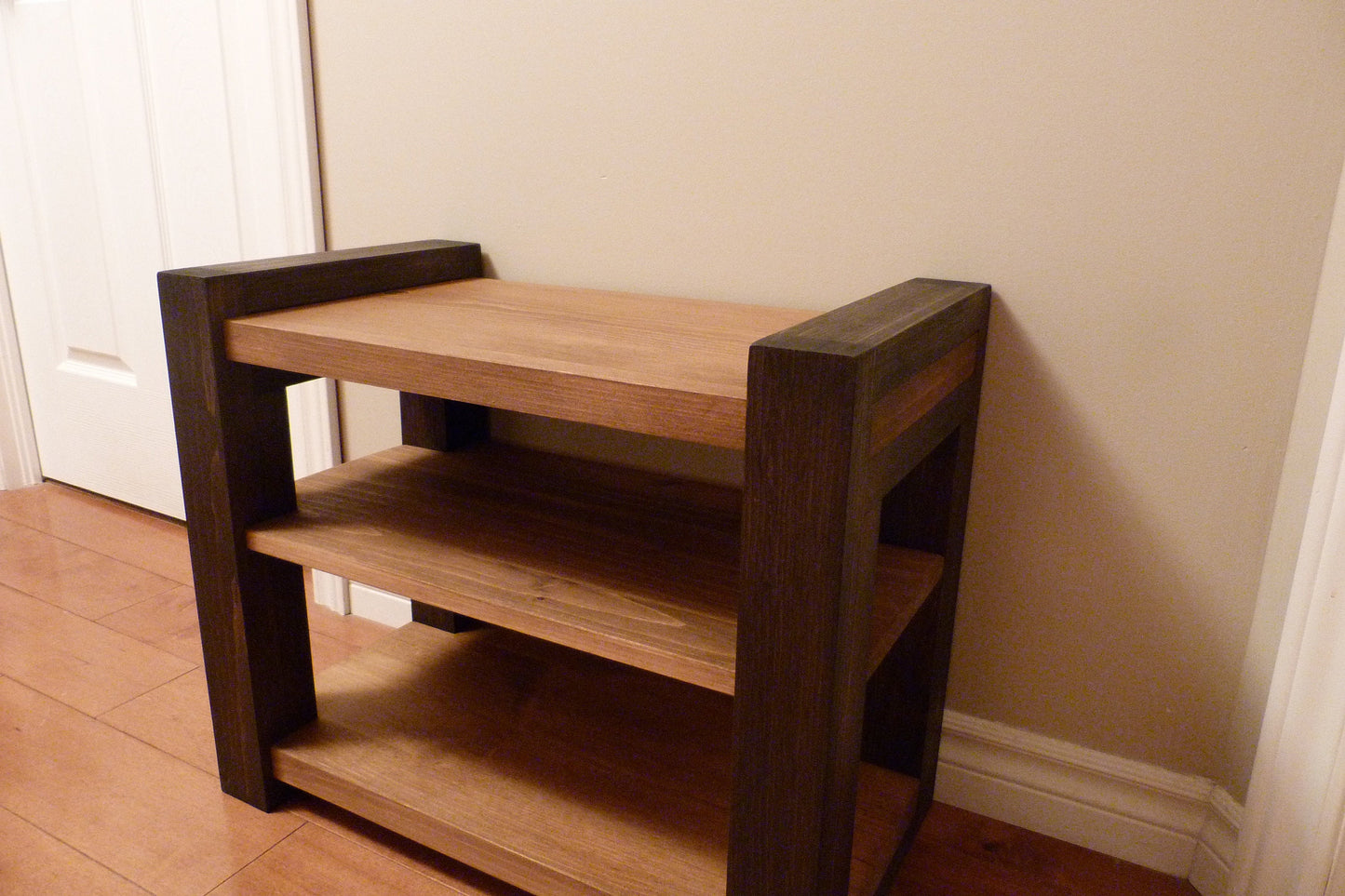 24 inches Rustic Entryway Bench | Modern Entryway Bench  Bench Storage | Shoe Organizer | Entryway Bench | Wooden Shoe Bench