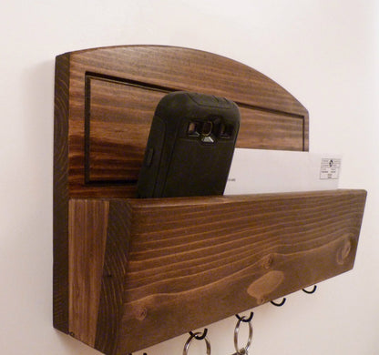 Mail Organizer Wall | Mail Rack | Entryway Organizer | Key Rack | Rustic Key Rack | Mail and Key Holder | Mail and Key Organizer