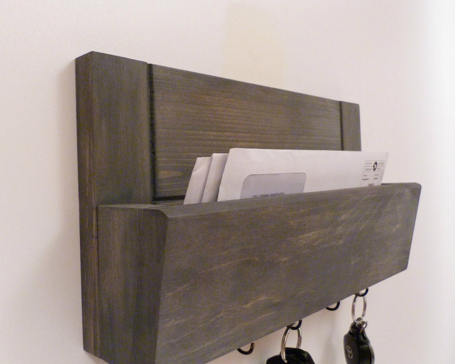 Mail Organizer | Wall Mail Rack | Entryway Organizer | Key Holder | Rustic Key Rack | Mail and Key Holder | Mail and Key Organizer