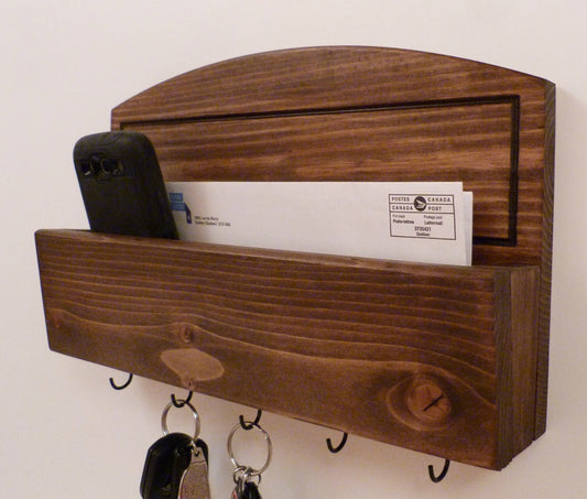 Mail Organizer Wall | Mail Rack | Entryway Organizer | Key Rack | Rustic Key Rack | Mail and Key Holder | Mail and Key Organizer