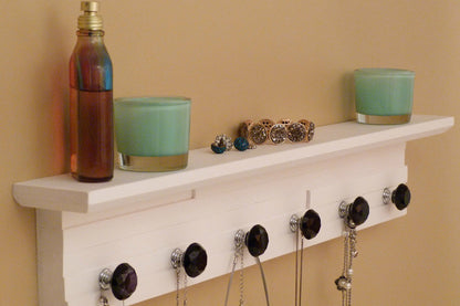 26 inches/6 knobs Jewelry Organizer With Shelf | Necklace Holder | Bracelet Holder