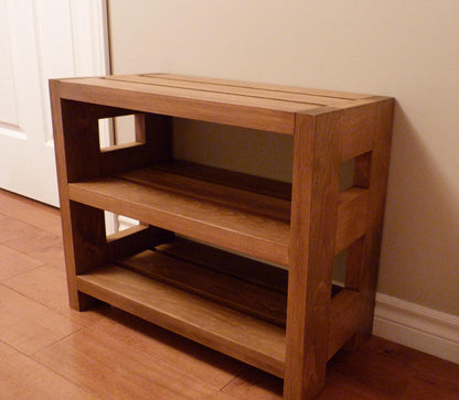 24 inches Rustic Shoe Rack 3 levels | Shoe Storage | Shoe Organizer | Shoe Cabinet | Shoe Rack Wood