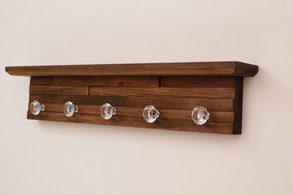 22 inches/5 knobs Jewelry Organizer With Shelf | Necklace Holder | Bracelet Holder