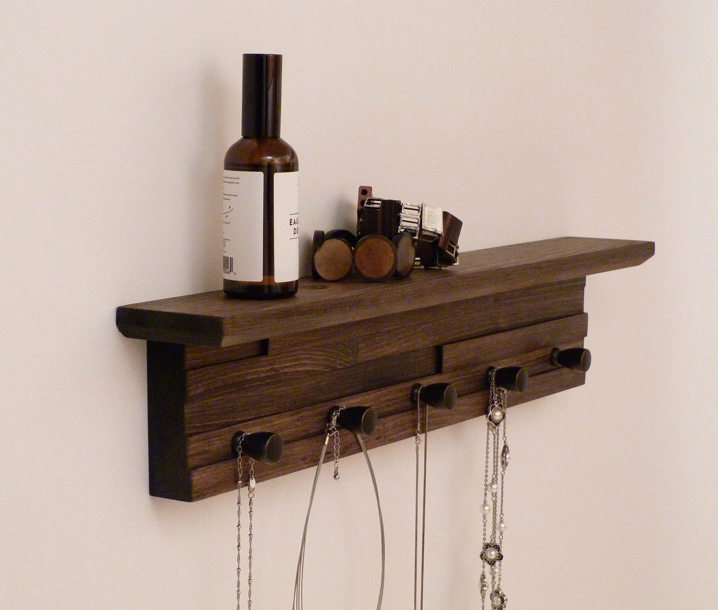 22 inches/5 knobs Jewelry Organizer With Shelf | Necklace Holder | Bracelet Holder