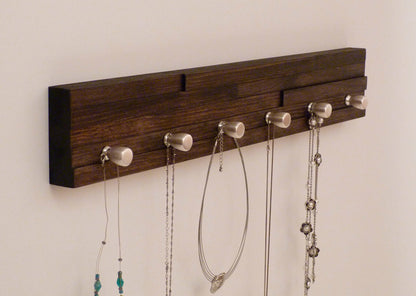 24 inches/6 knobs Jewelry Organizer | Necklace Holder | Bracelet Holder