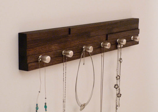 24 inches/6 knobs Jewelry Organizer | Necklace Holder | Bracelet Holder