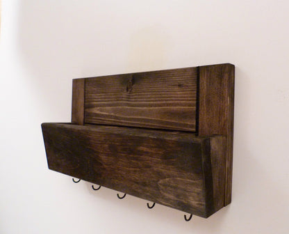 Mail Organizer Wall | Entryway Organizer | Key Rack | Key Holder | Rustic Key Rack | Mail and Key Holder | Mail and Key Organizer