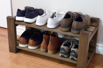 Shoe Rack-2 levels / with length options | Shoe Storage | Shoe Organizer | Shoe Cabinet | Shoe Rack Wood