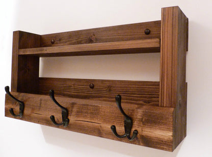 Entryway Coat Rack | Coat Rack with Shelf | Coat Rack with Storage | Wall Coat Rack | Rustic Coat Rack | Entryway Organizer