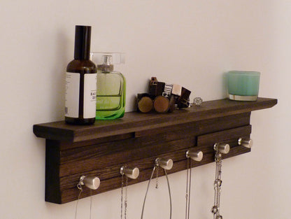 26 inches/6 knobs Jewelry Organizer With Shelf | Necklace Holder | Bracelet Holder