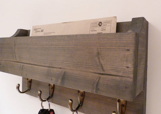 Mail Organizer Wall | Entryway Organizer | Key Rack | Key Holder | Rustic Key Rack | Mail and Key Holder | Mail and Key Organizer