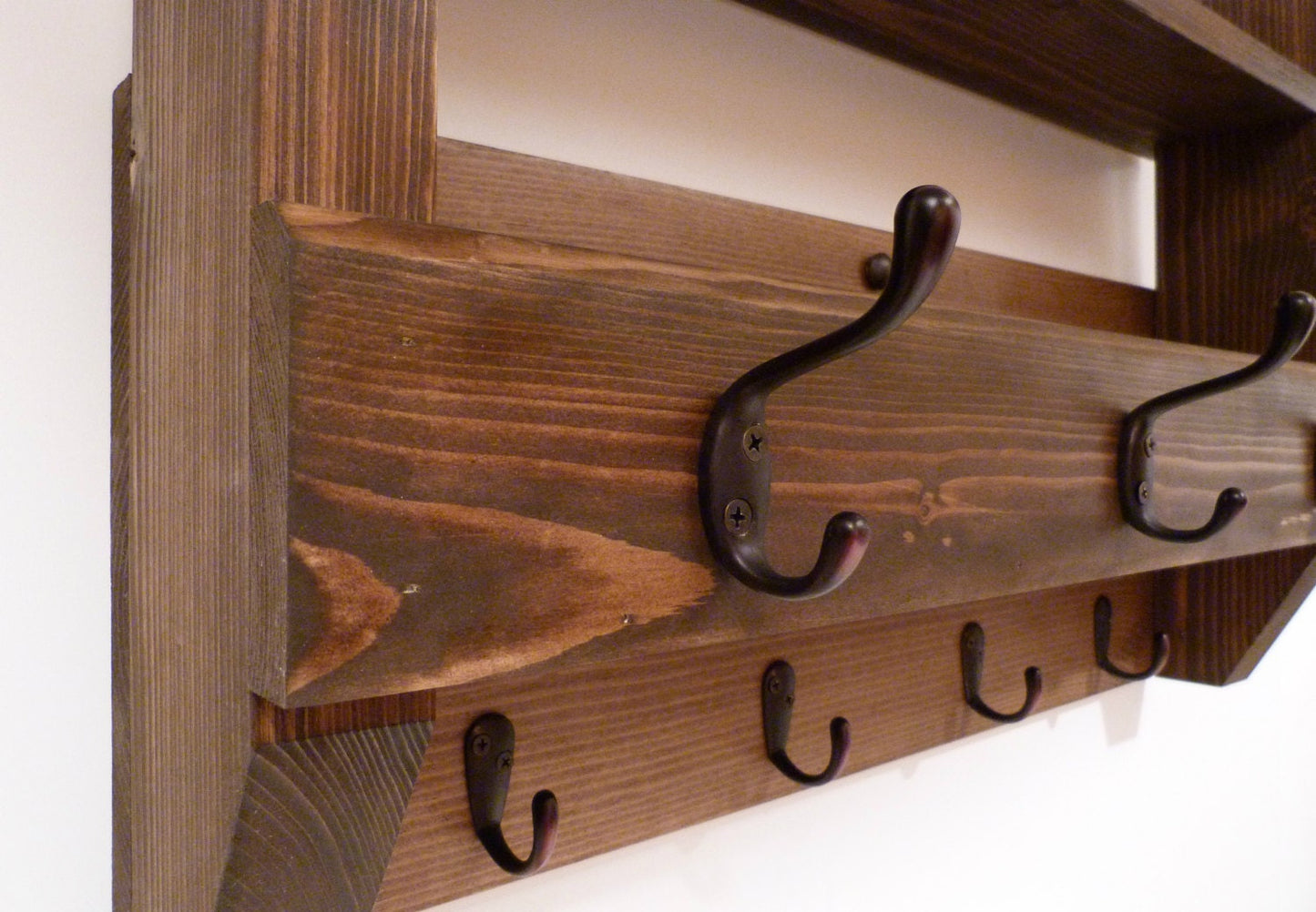 Entryway Coat Rack | Coat Rack with Shelf | Coat Rack with Storage | Wall Coat Rack | Rustic Coat Rack | Entryway Organizer