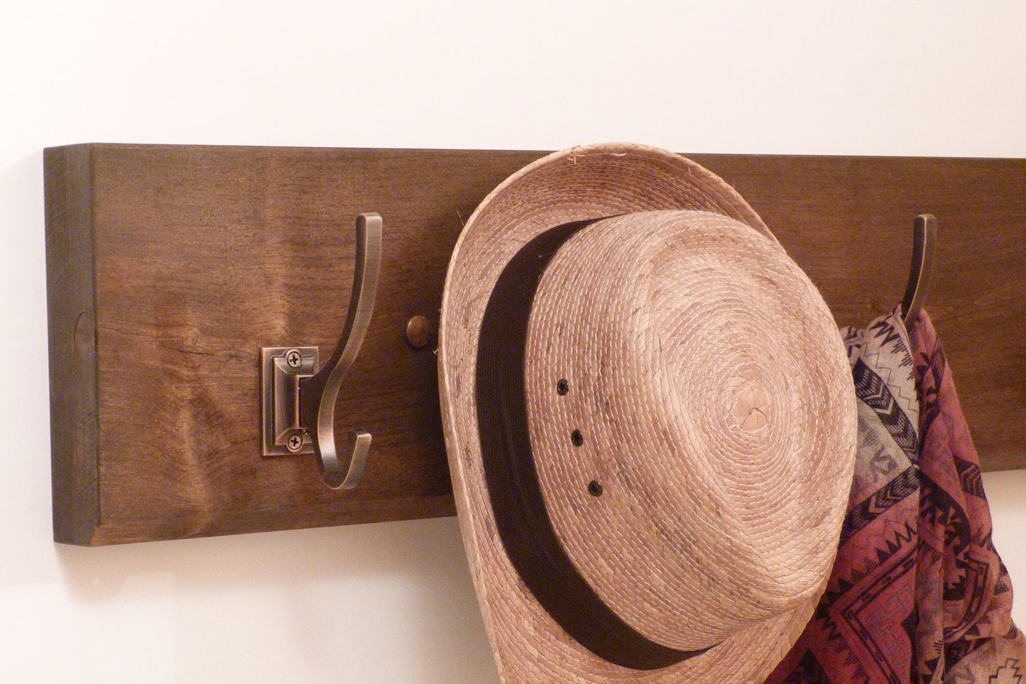 Massy Entryway  Hallway or Mudroom Coat Rack | Wall Coat Rack | Rustic Coat Rack