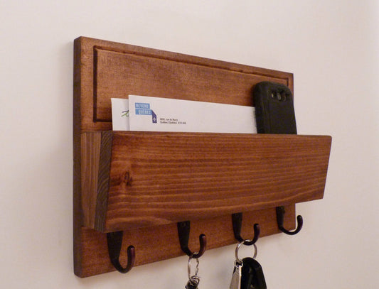 Mail Organizer Wall | Mail Rack | Entryway Organizer | Key Rack | Rustic Key Rack | Mail and Key Holder | Mail and Key Organizer
