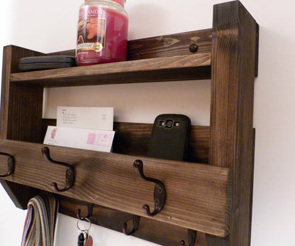 Entryway Coat Rack | Coat Rack with Shelf | Coat Rack with Storage | Wall Coat Rack | Rustic Coat Rack | Entryway Organizer