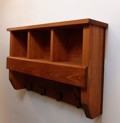 Entryway Coat Rack with Cubbies | Coat Rack with Shelf | Coat Rack with Storage | Wall Coat Rack | Rustic Coat Rack | Entryway Organizer