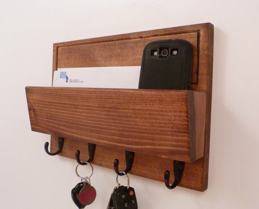 Mail Organizer Wall | Mail Rack | Entryway Organizer | Key Rack | Rustic Key Rack | Mail and Key Holder | Mail and Key Organizer