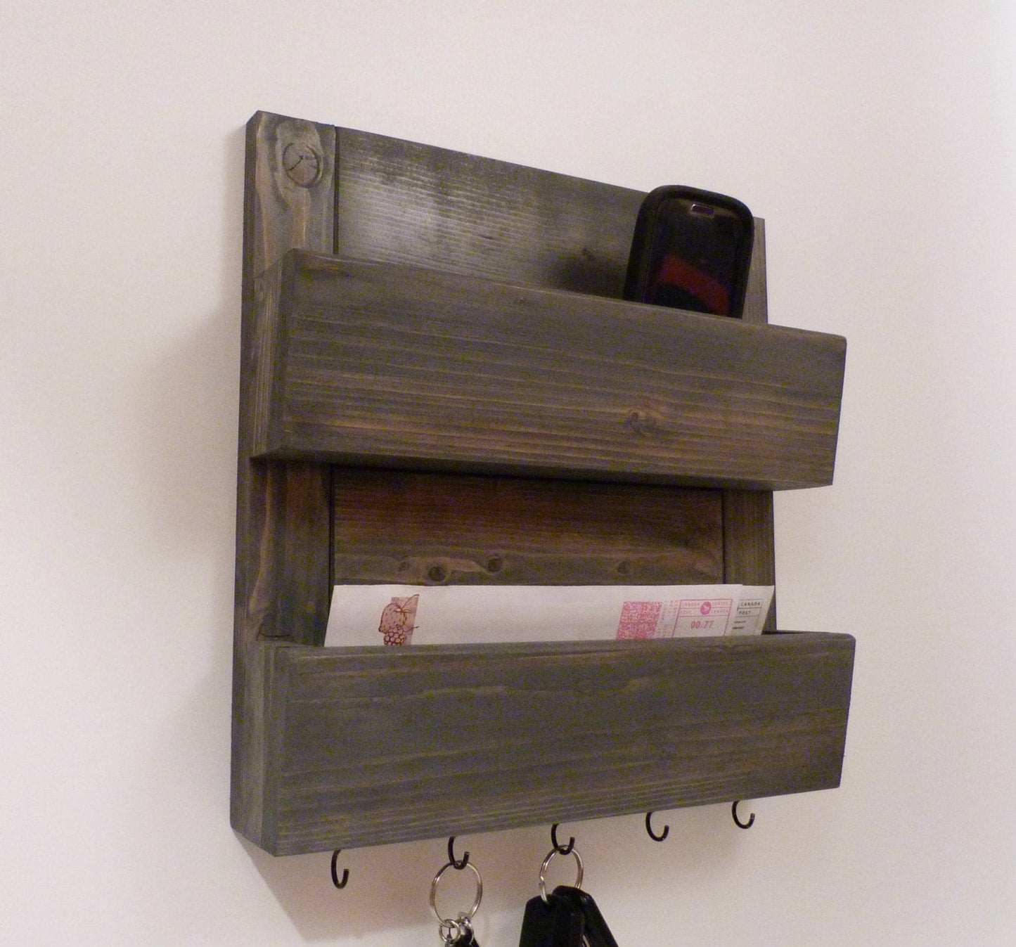 Mail Organizer Wall | Mail Rack | Entryway Organizer | Key Rack | Rustic Key Rack | Mail and Key Holder | Mail and Key Organizer