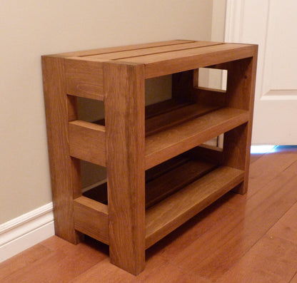 24 inches Rustic Shoe Rack 3 levels | Shoe Storage | Shoe Organizer | Shoe Cabinet | Shoe Rack Wood