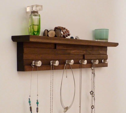 26 inches/6 knobs Jewelry Organizer With Shelf | Necklace Holder | Bracelet Holder
