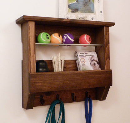 Pet Wall Organizer | Dog Leash Holder and Organizer | Dog Leash Hanger | Dog Leash Rack | Dog Leash Station