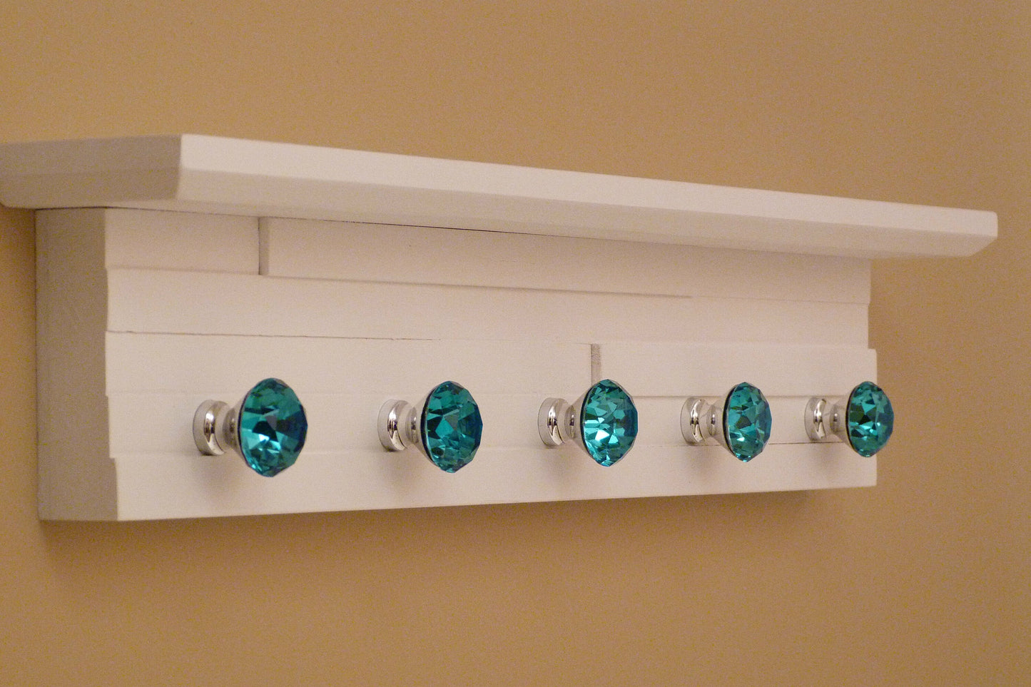 22 inches/5 knobs Jewelry Organizer With Shelf | Necklace Holder | Bracelet Holder