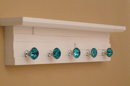 22 inches/5 knobs Jewelry Organizer With Shelf | Necklace Holder | Bracelet Holder
