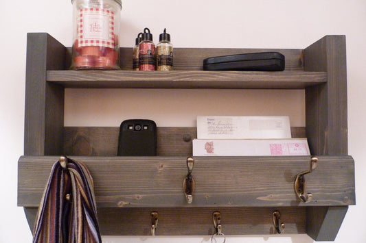 Entryway Coat Rack |Coat Rack with Shelf | Coat Rack with Storage | Wall Coat Rack | Rustic Coat Rack | Entryway Organizer