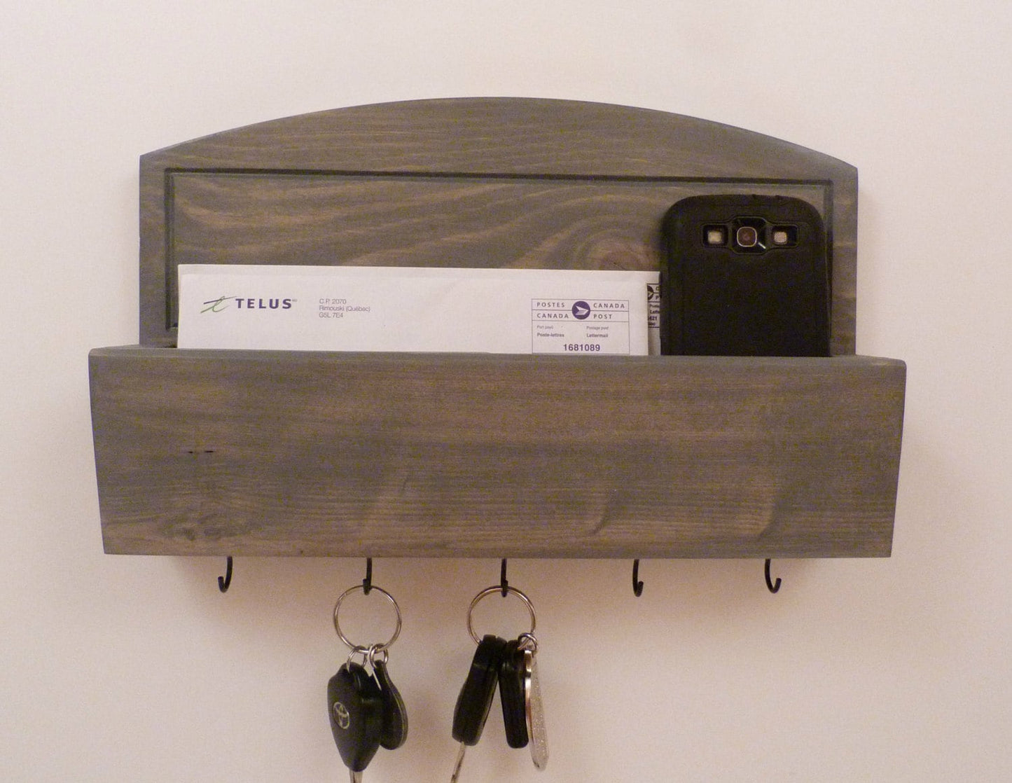 Mail Organizer Wall | Mail Rack | Entryway Organizer | Key Holder | Rustic Key Rack | Mail and Key Holder | Mail and Key Organizer
