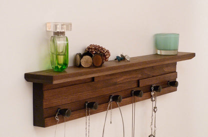 26 inches/6 knobs Jewelry Organizer With Shelf | Necklace Holder | Bracelet Holder
