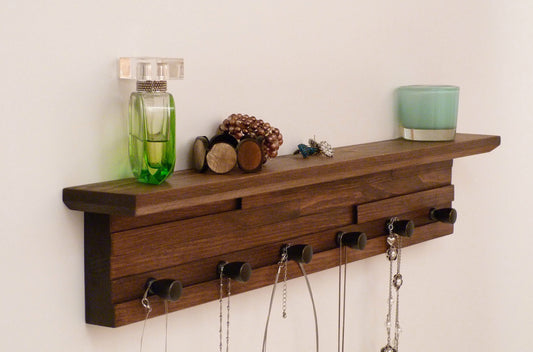 26 inches/6 knobs Jewelry Organizer With Shelf | Necklace Holder | Bracelet Holder