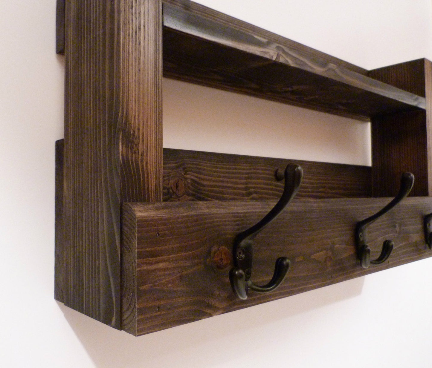 Entryway Coat Rack | Coat Rack with Shelf | Coat Rack with Storage | Wall Coat Rack | Rustic Coat Rack | Entryway Organizer