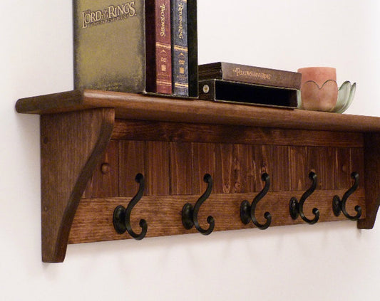 Coat Rack with Shelf